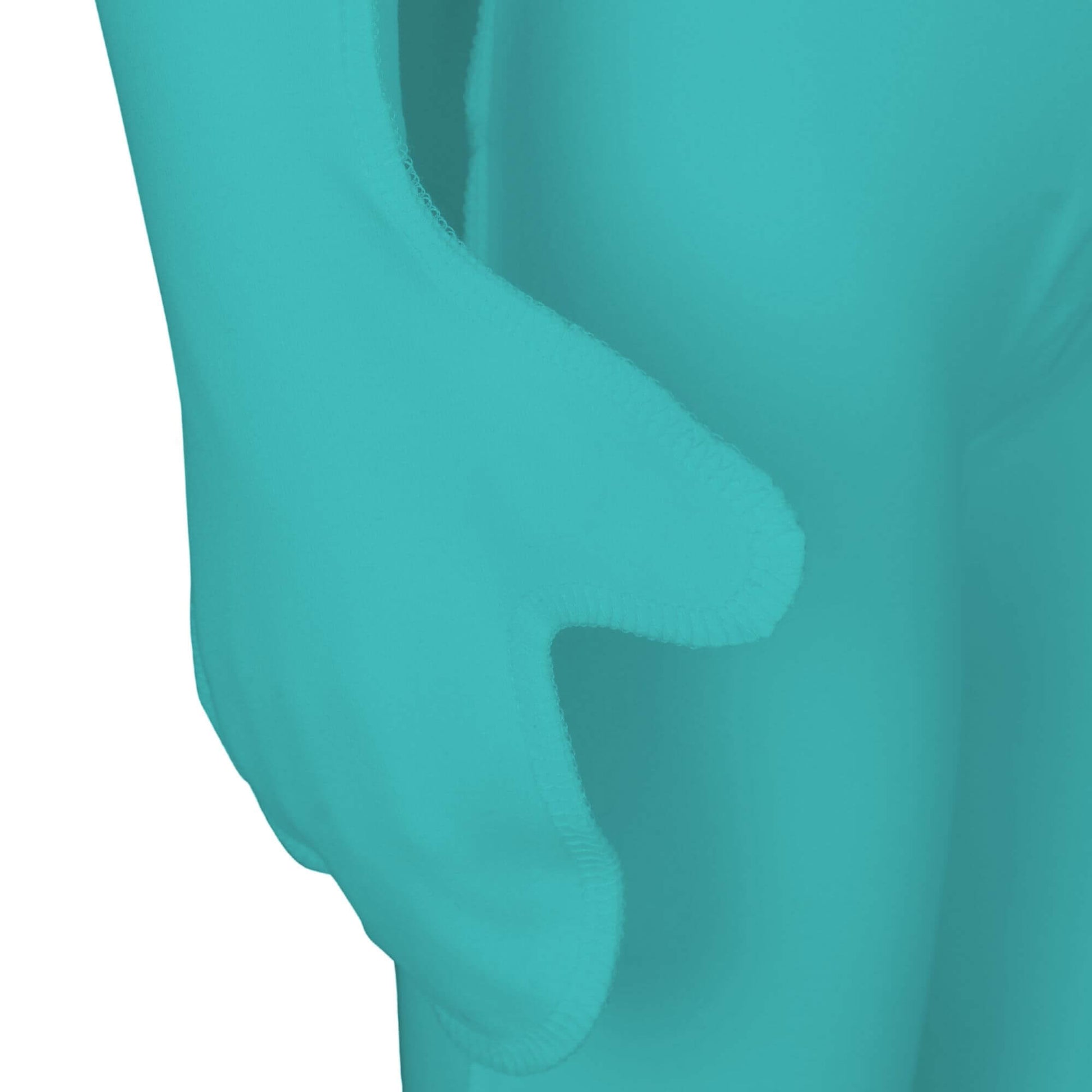 Skinakin's fully enclosed eczema gloves in waterfall green, with flip over eczema mitt detail.